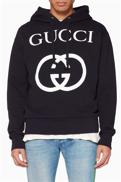 gucci hoodie for men|Gucci hoodie men black.